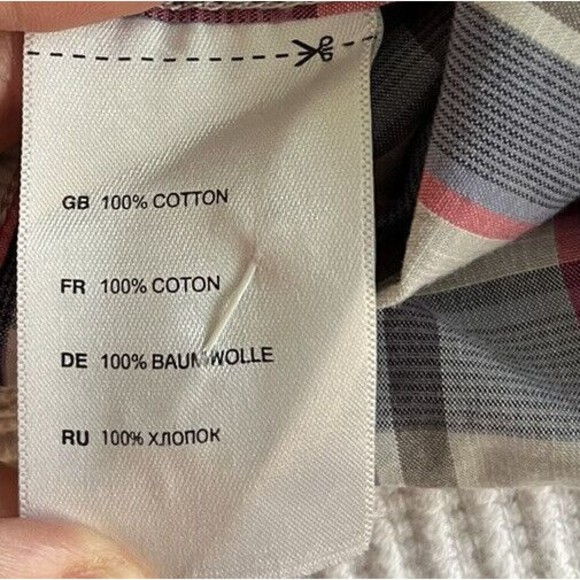 Synrgy Button Down Shirt‎ Mens 3XL Short Sleeve Blue Pink Plaid - Picture 5 of 6